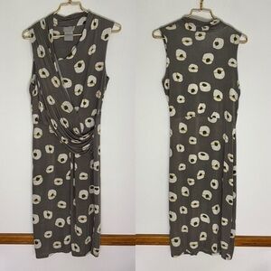 Alpha gray circular patterned dress size 46
